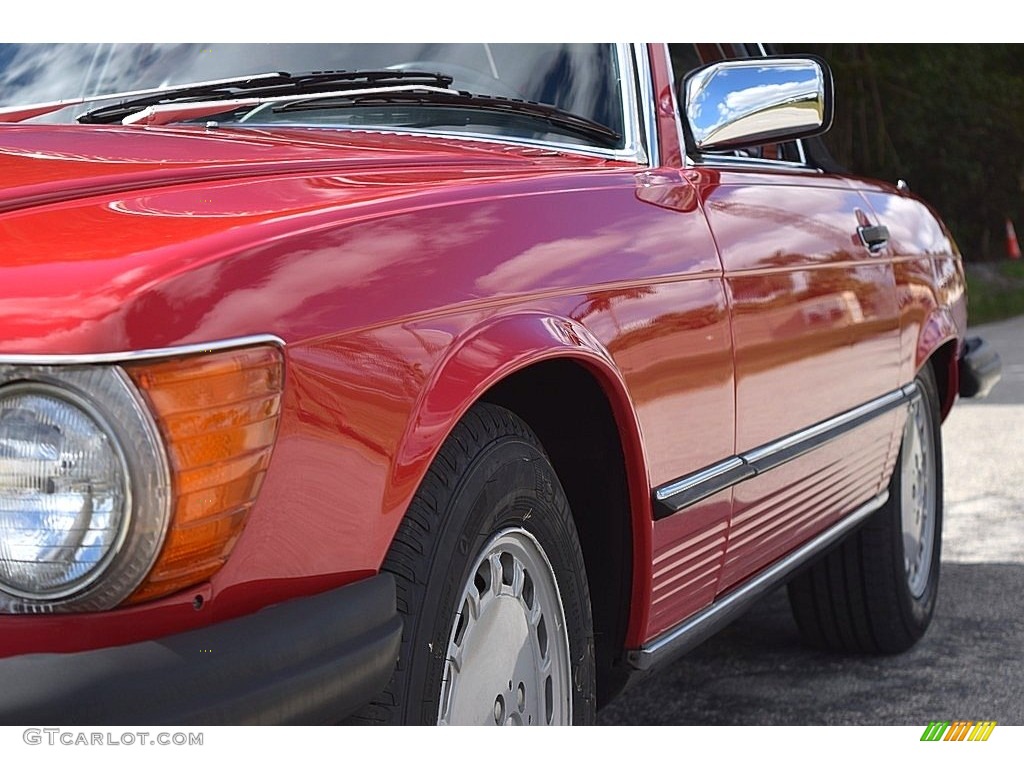 1989 SL Class 560 SL Roadster - Signal Red / Black photo #13