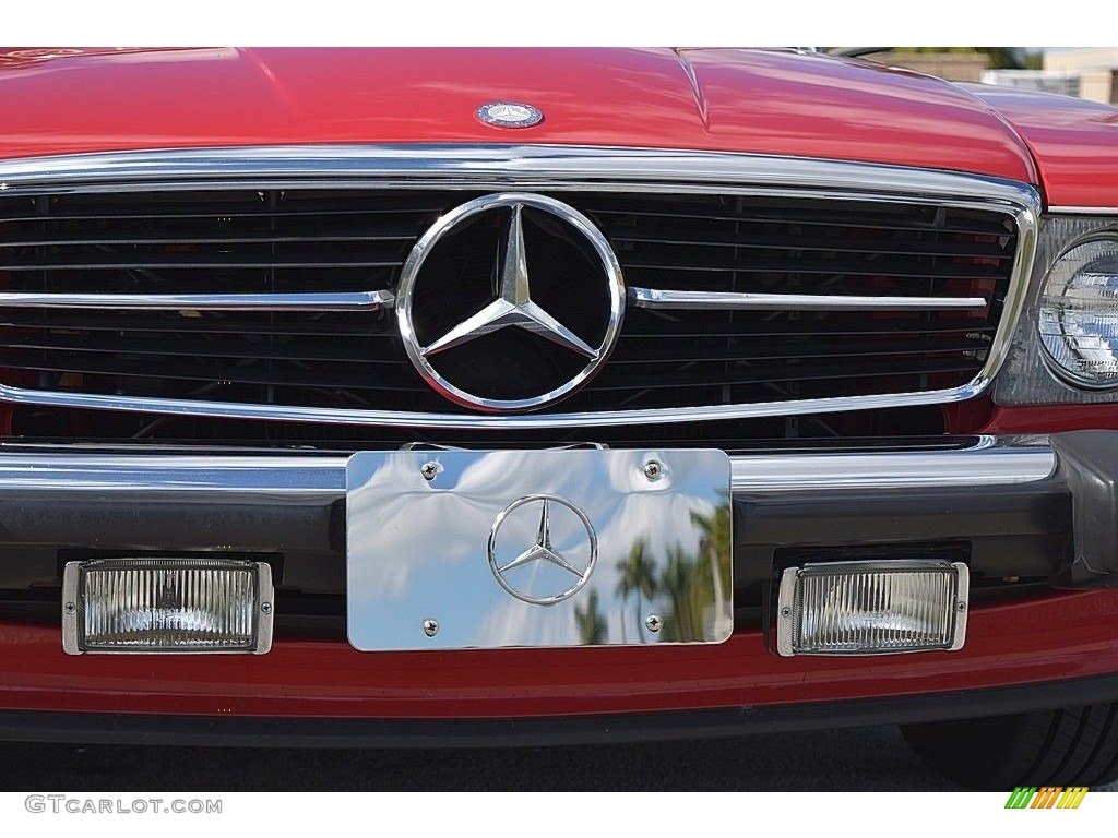 1989 SL Class 560 SL Roadster - Signal Red / Black photo #17
