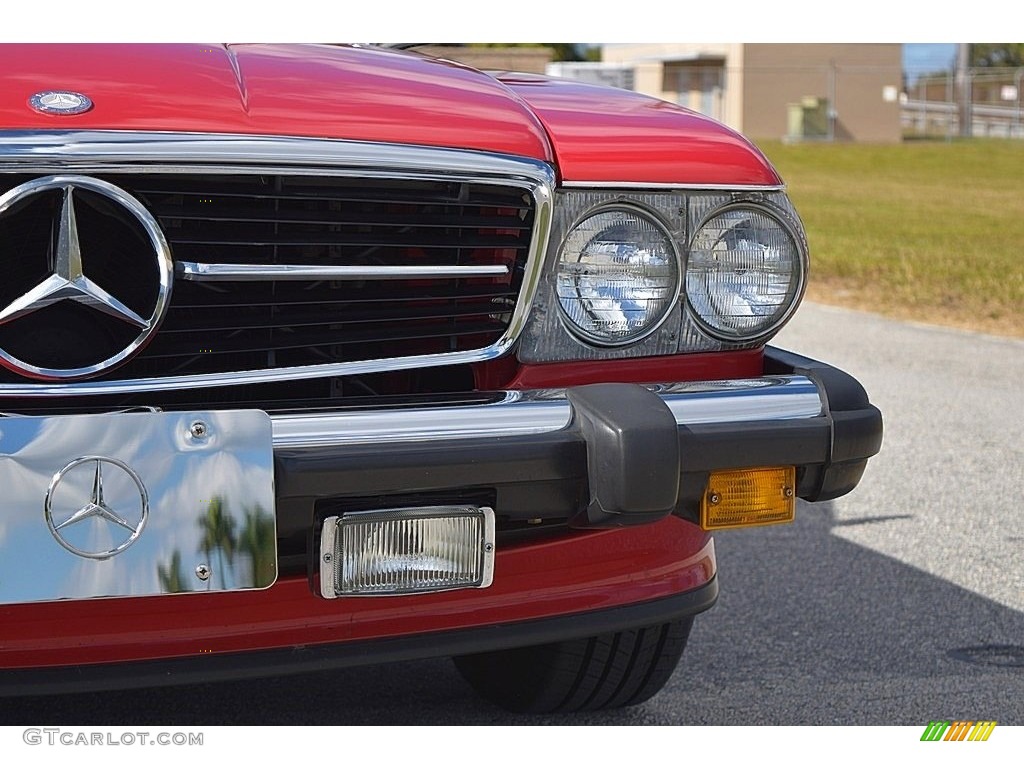 1989 SL Class 560 SL Roadster - Signal Red / Black photo #18