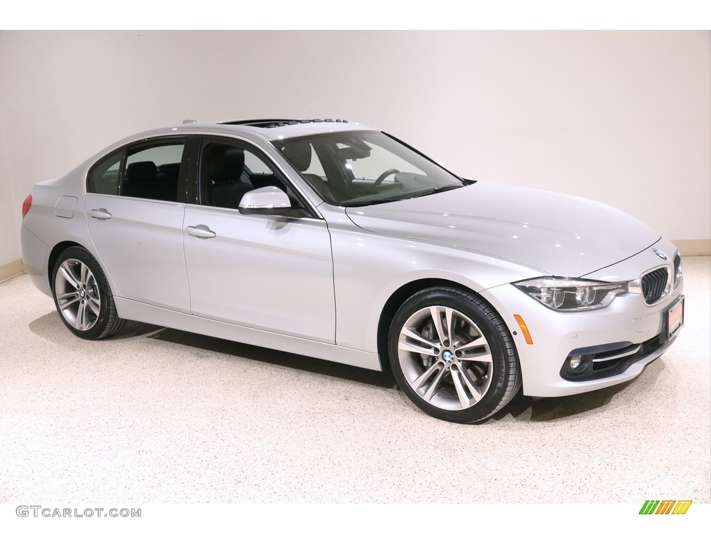 2016 3 Series 340i xDrive Sedan - Glacier Silver Metallic / Black photo #1