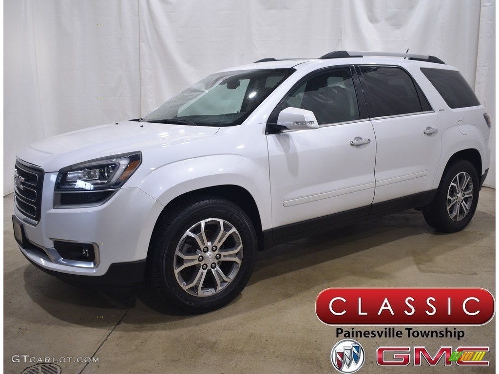 2016 Acadia SLT - Summit White / Dark Cashmere photo #1