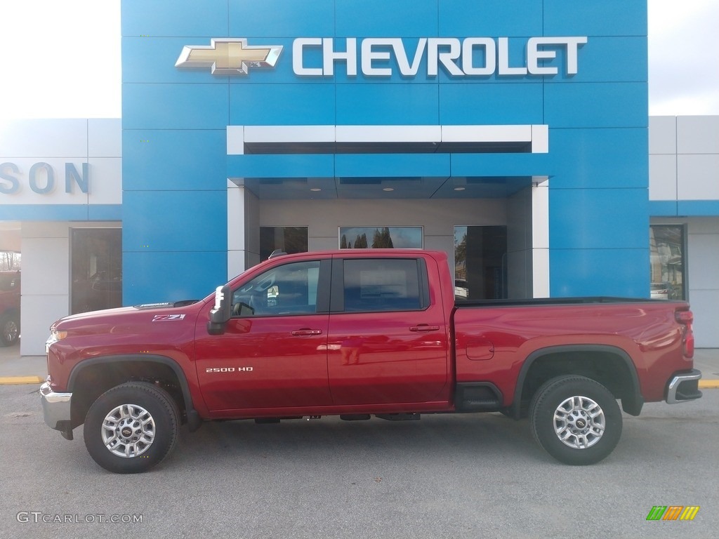 2021 Silverado 2500HD LT Crew Cab 4x4 - Cherry Red Tintcoat / Jet Black photo #1