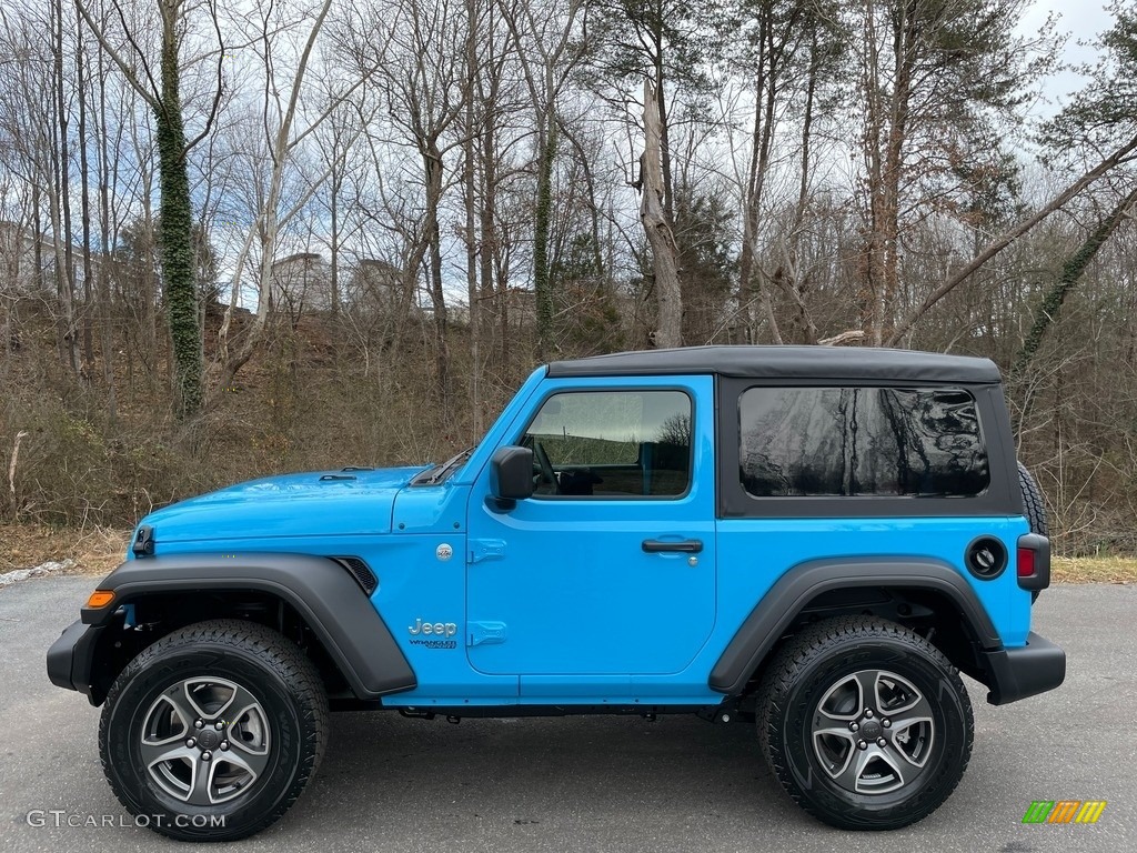 Chief Blue Jeep Wrangler