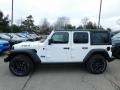 2021 Bright White Jeep Wrangler Unlimited Willys 4x4  photo #9