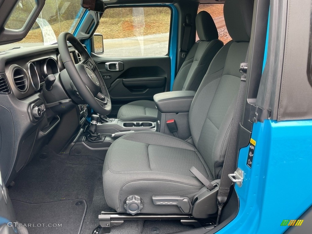 Black Interior 2021 Jeep Wrangler Sport 4x4 Photo #140896120