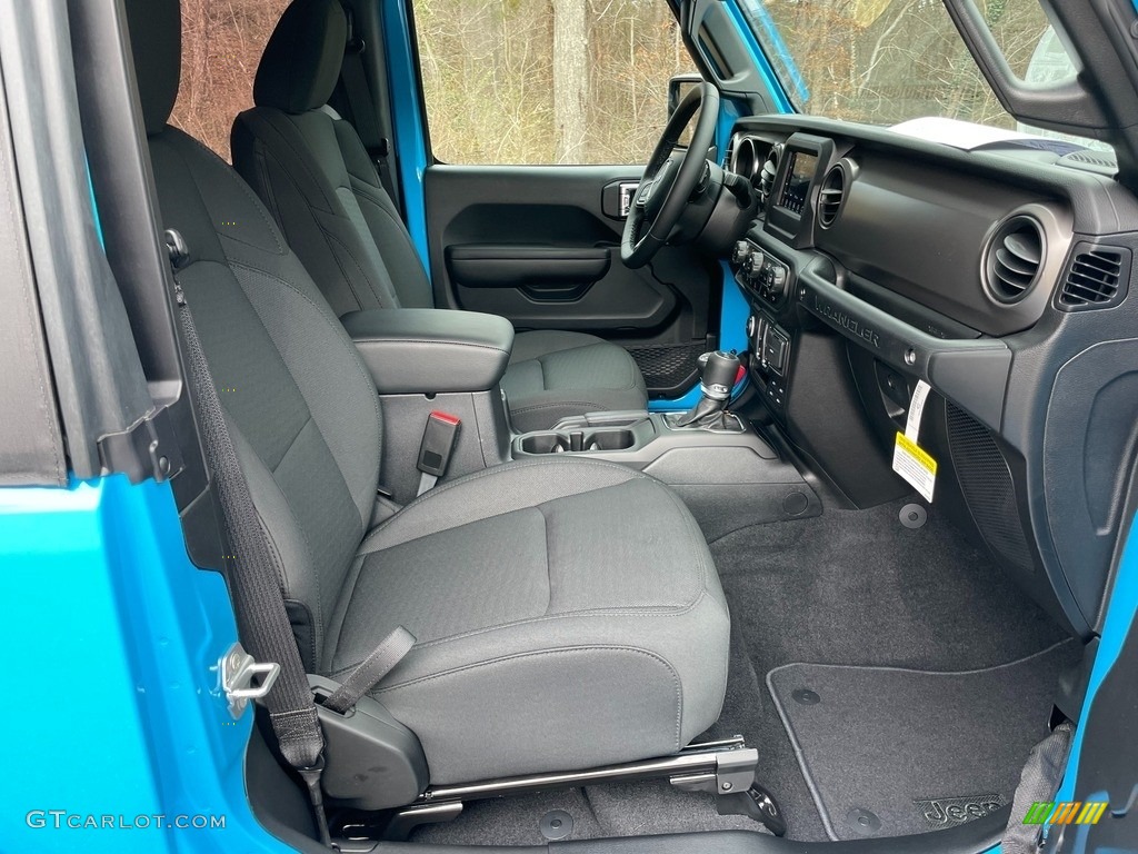 Black Interior 2021 Jeep Wrangler Sport 4x4 Photo #140896288