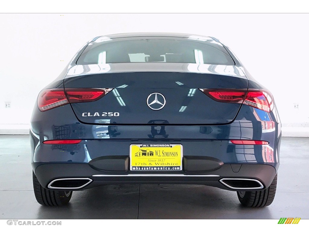 2020 CLA 250 Coupe - Denim Blue Metallic / Black photo #3