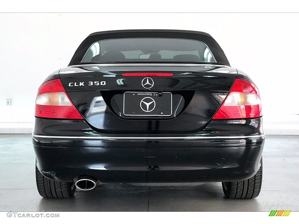 2009 CLK 350 Cabriolet - Black / Black photo #3