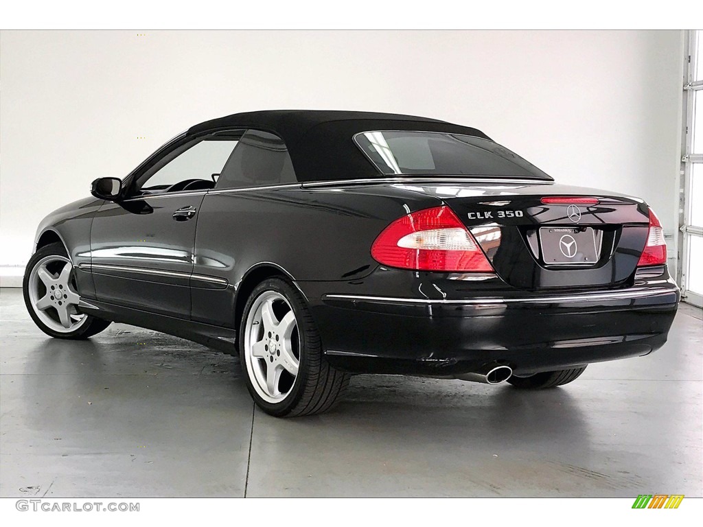 2009 CLK 350 Cabriolet - Black / Black photo #10