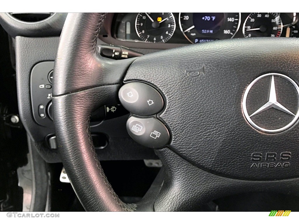 2009 CLK 350 Cabriolet - Black / Black photo #21