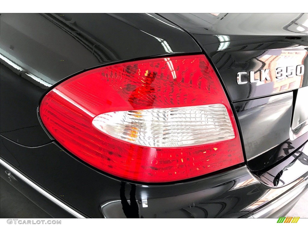 2009 CLK 350 Cabriolet - Black / Black photo #29