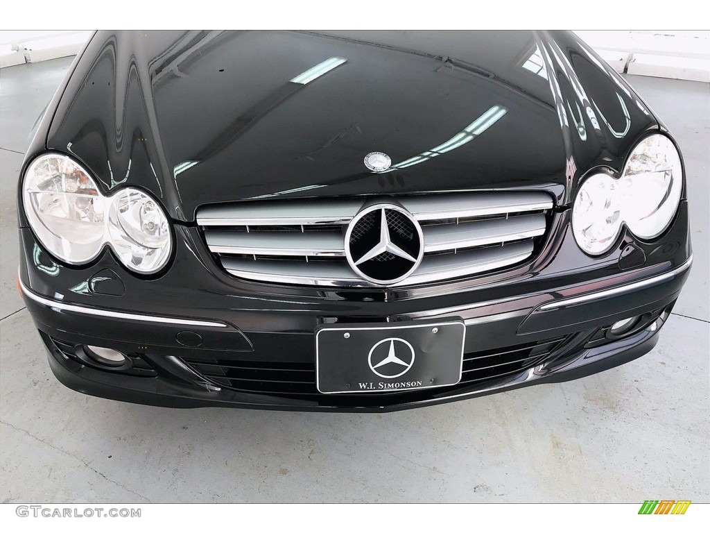 2009 CLK 350 Cabriolet - Black / Black photo #30