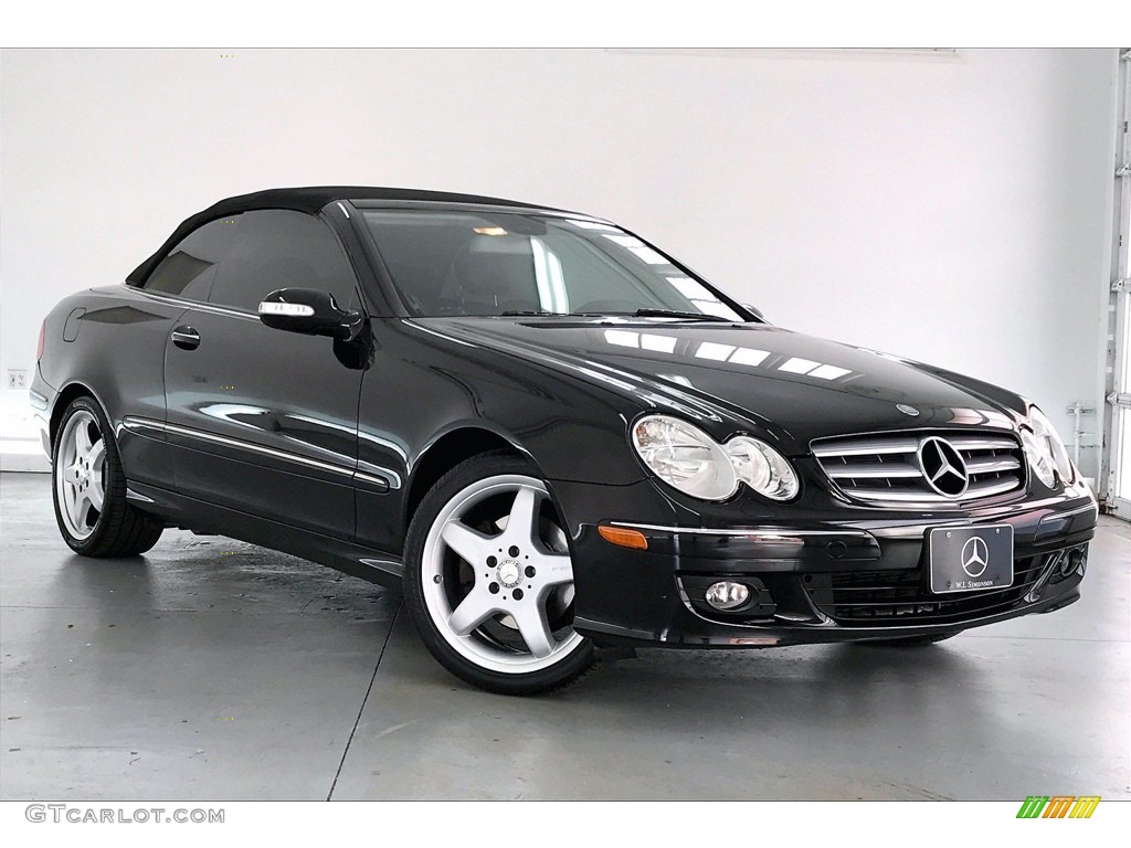 2009 CLK 350 Cabriolet - Black / Black photo #34