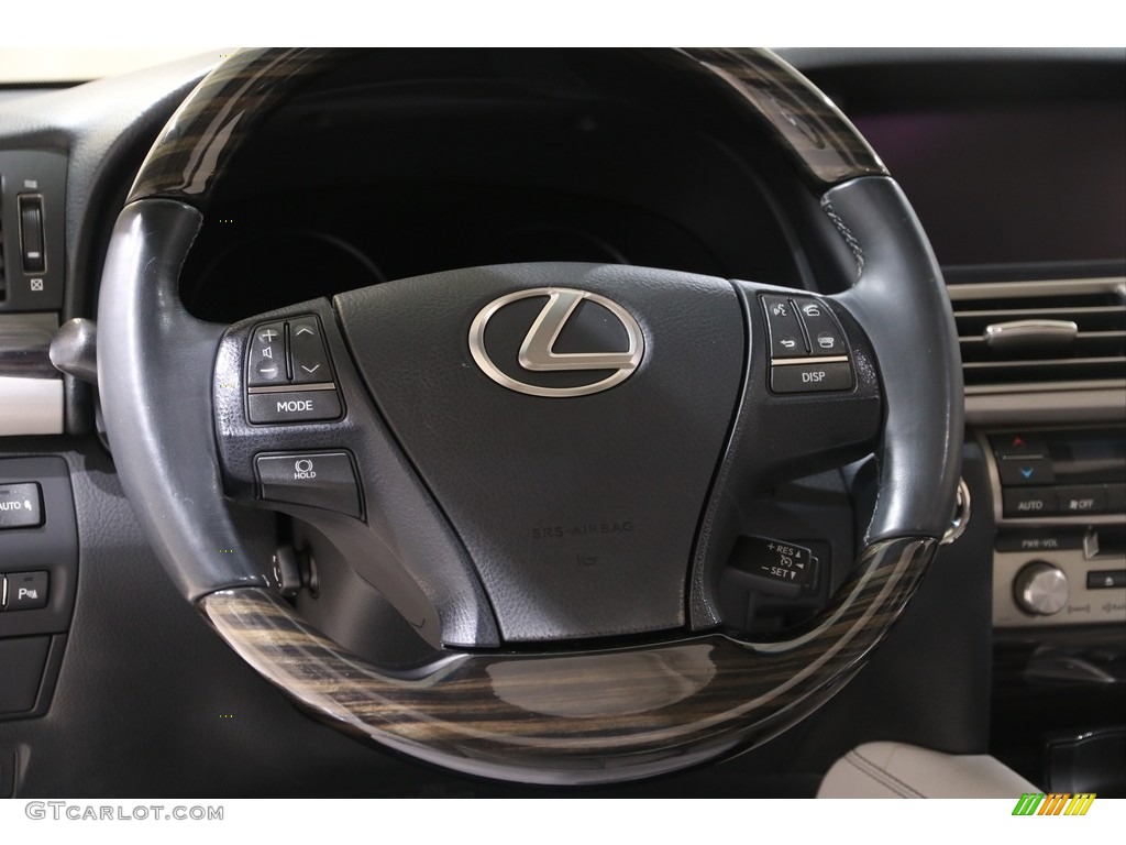 2016 Lexus LS 460 AWD Light Gray Steering Wheel Photo #140898208