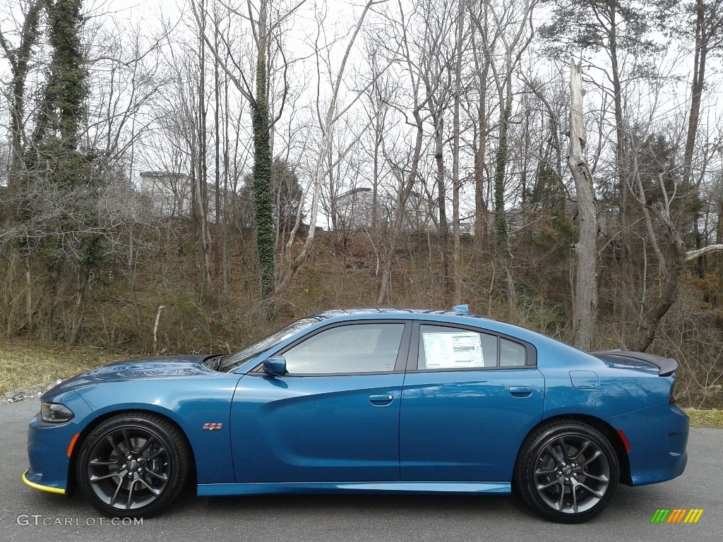 2021 Charger Scat Pack - Frostbite / Black photo #1