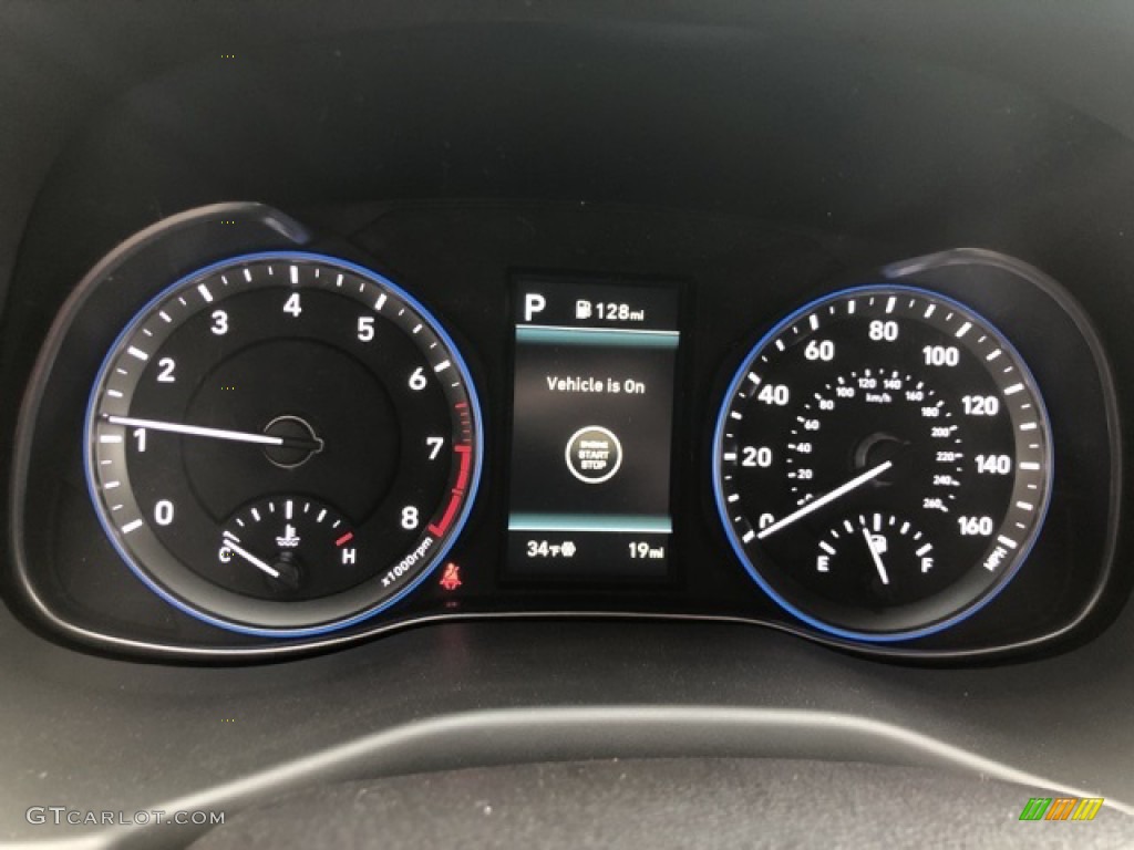 2021 Hyundai Kona Night AWD Gauges Photo #140898979