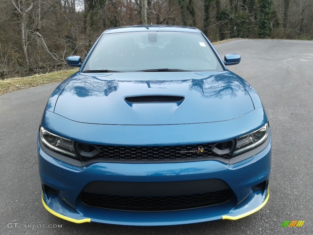 2021 Charger Scat Pack - Frostbite / Black photo #3