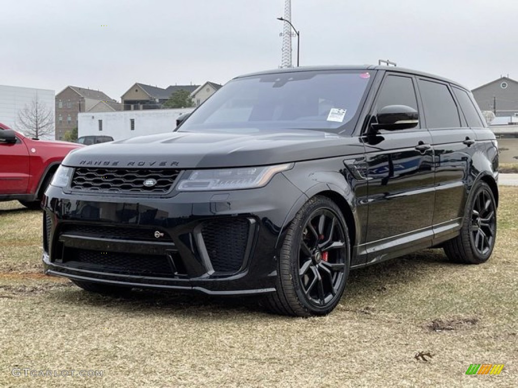 Santorini Black Metallic 2021 Land Rover Range Rover Sport SVR Carbon Edition Exterior Photo #140899528