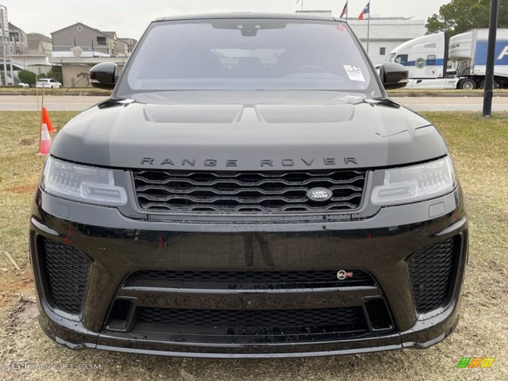 Santorini Black Metallic 2021 Land Rover Range Rover Sport SVR Carbon Edition Exterior Photo #140899699