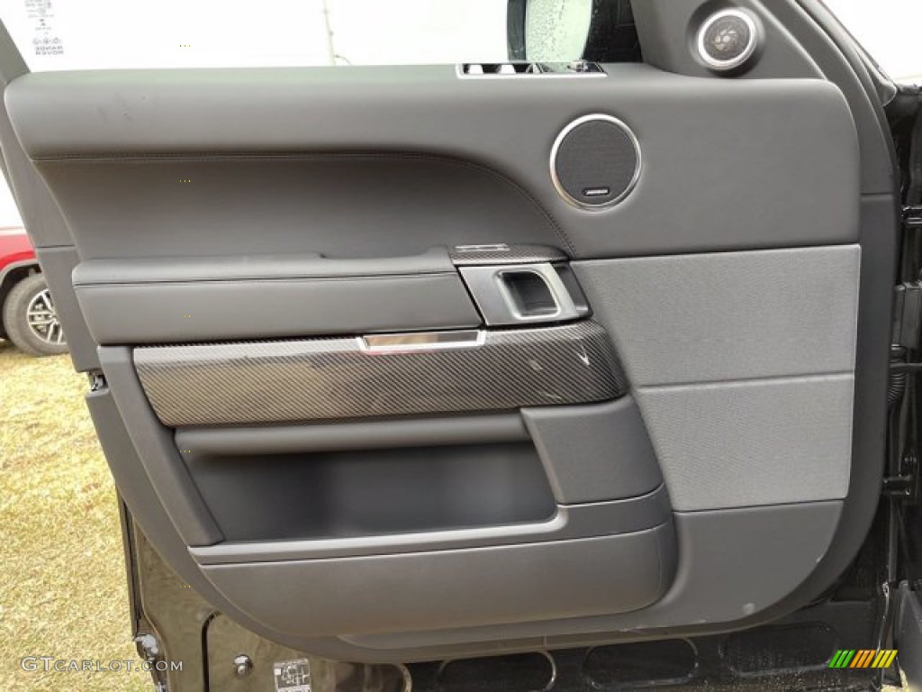 2021 Land Rover Range Rover Sport SVR Carbon Edition Ebony Door Panel Photo #140899753
