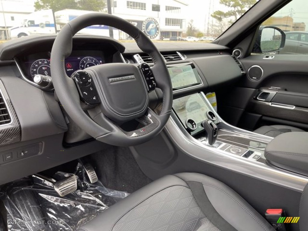 Ebony Interior 2021 Land Rover Range Rover Sport SVR Carbon Edition Photo #140899837