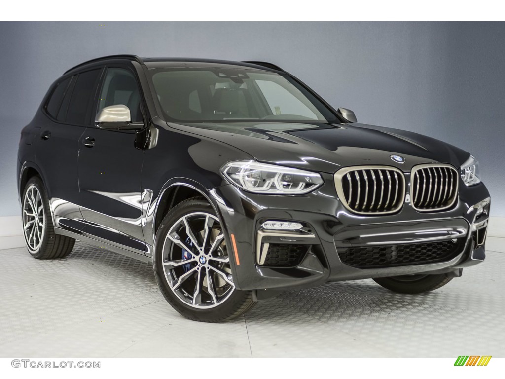 Black Sapphire Metallic 2018 BMW X3 M40i Exterior Photo #140900227