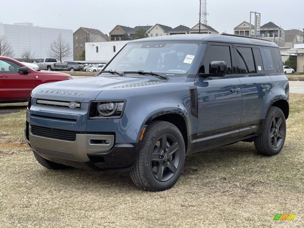 2021 Defender 110 X-Dynamic SE - Tasman Blue Metallic / Acorn photo #2