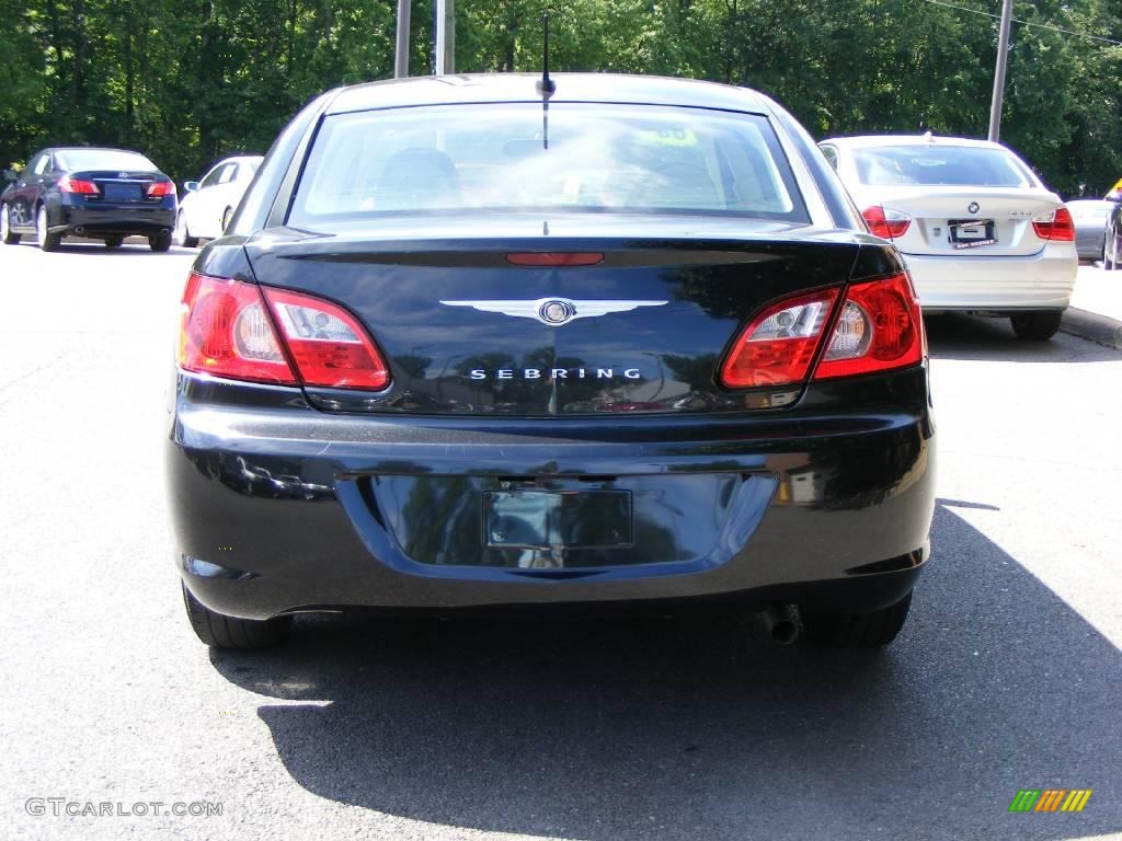 2008 Sebring LX Sedan - Brilliant Black Crystal Pearl / Dark Slate Gray/Light Slate Gray photo #18
