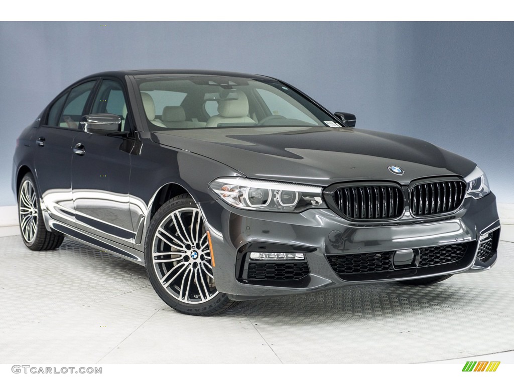 2018 5 Series 530e iPerfomance Sedan - Dark Graphite Metallic / Ivory White photo #11