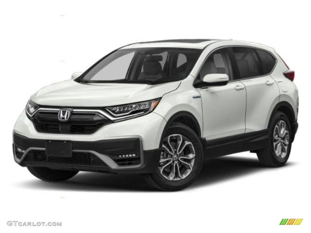 2021 CR-V EX-L AWD Hybrid - Platinum White Pearl / Black photo #37