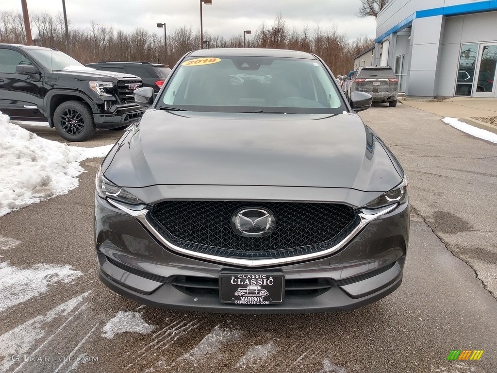 2018 CX-5 Touring AWD - Machine Gray Metallic / Black photo #4