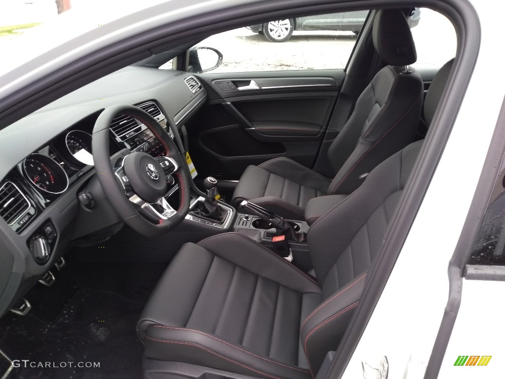 Titan Black Interior 2021 Volkswagen Golf GTI SE Photo #140903391