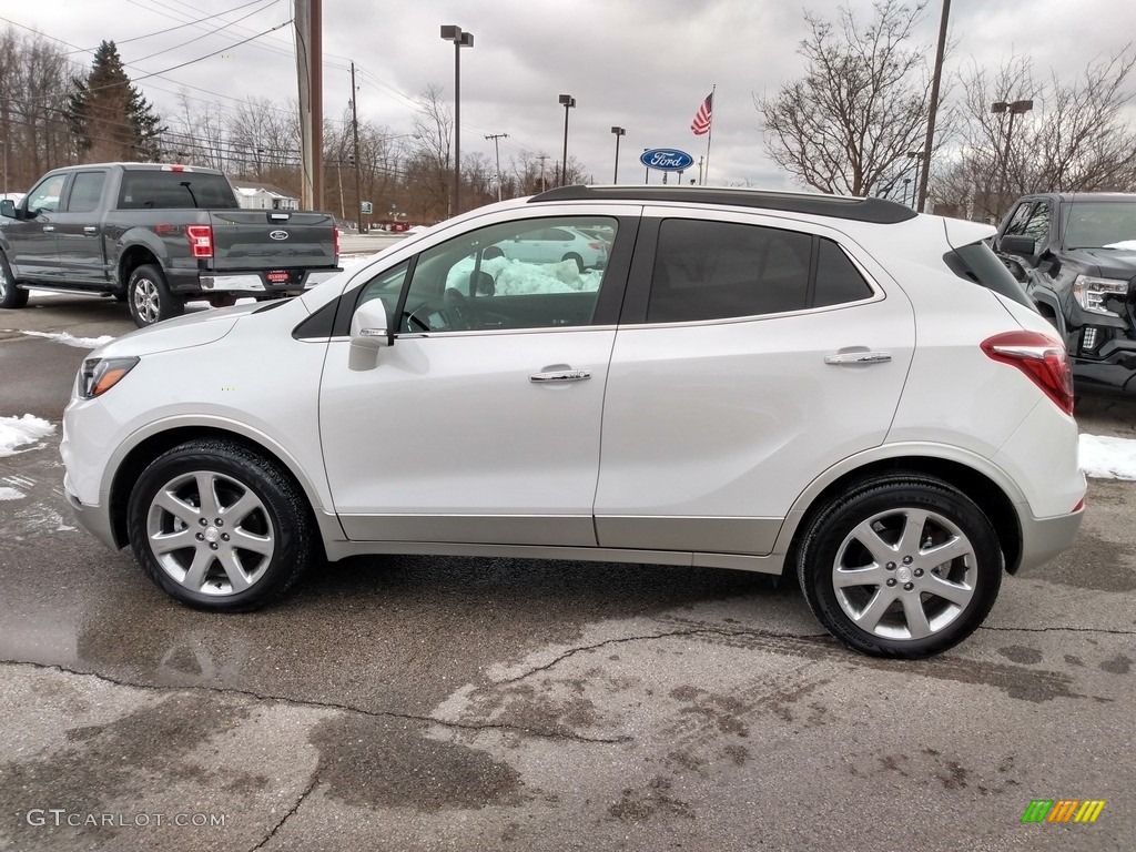 White Frost Tricoat 2017 Buick Encore Essence AWD Exterior Photo #140903442