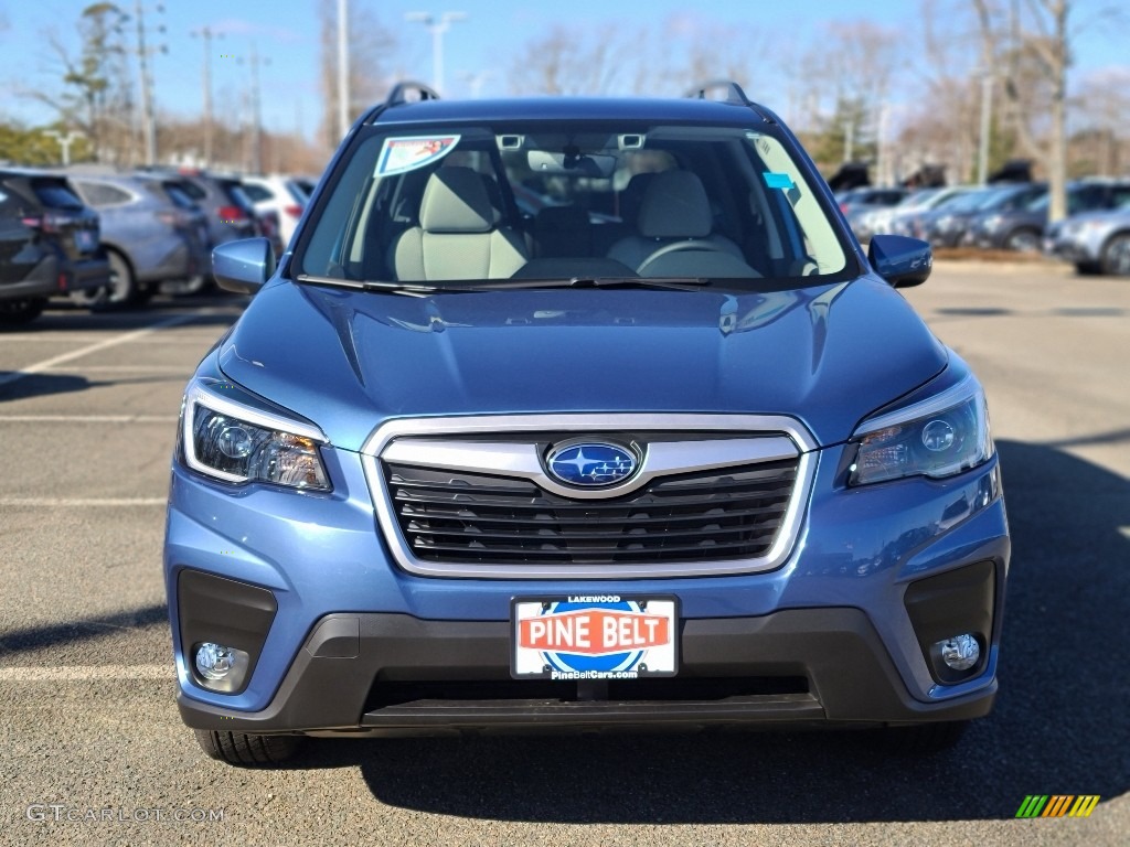 2021 Forester 2.5i Premium - Horizon Blue Pearl / Gray photo #2