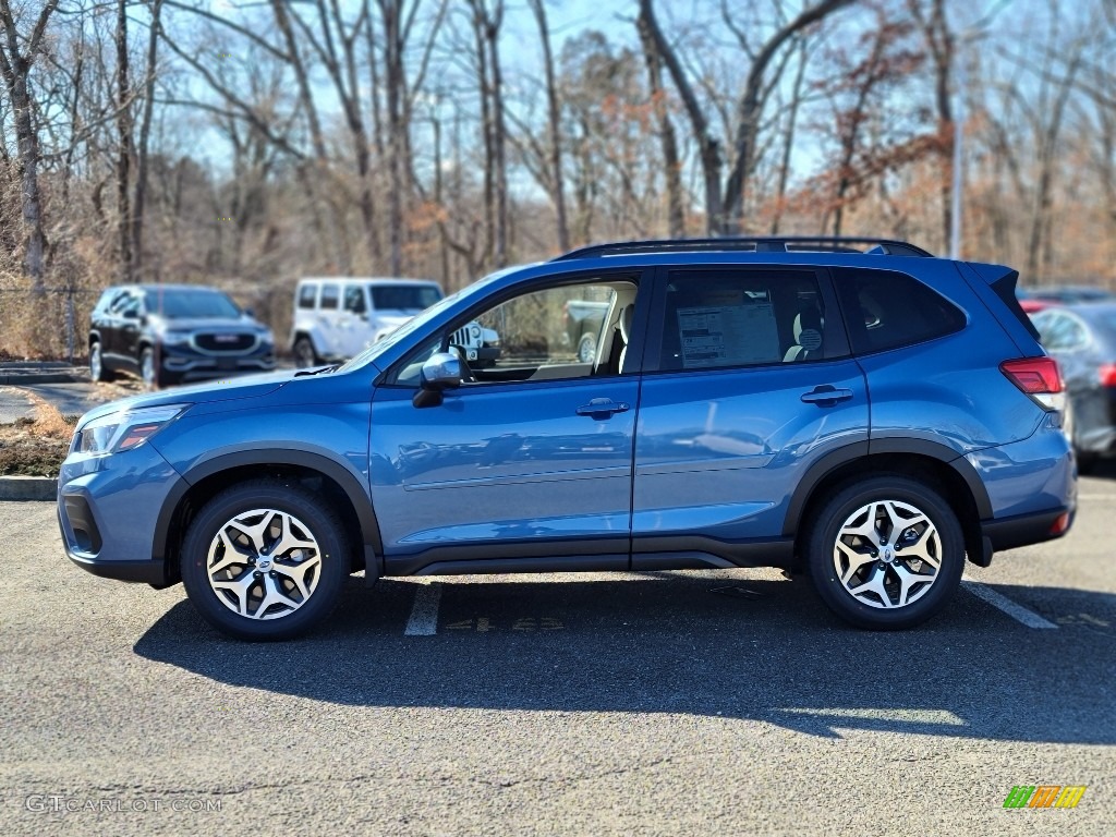 2021 Forester 2.5i Premium - Horizon Blue Pearl / Gray photo #3