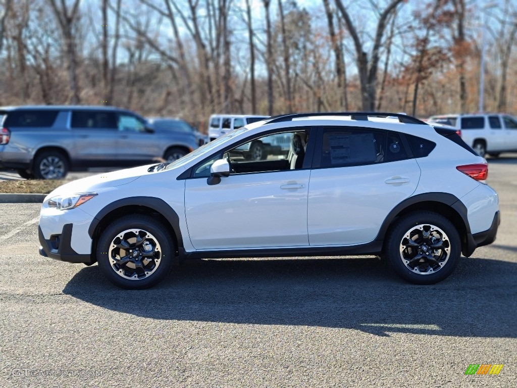 2021 Crosstrek Premium - Crystal White Pearl / Black photo #3