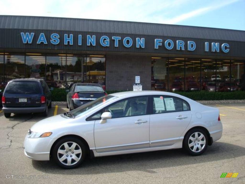 Alabaster Silver Metallic Honda Civic