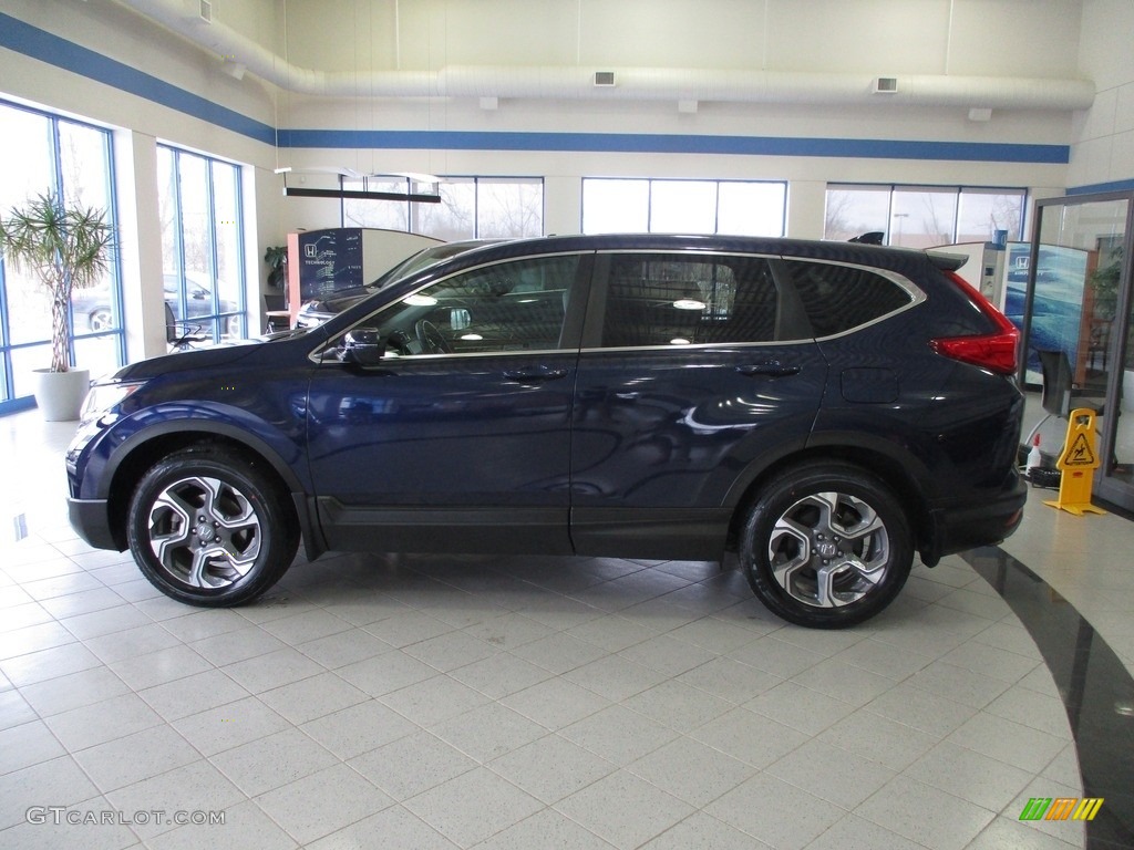 2018 CR-V EX-L AWD - Obsidian Blue Pearl / Gray photo #10