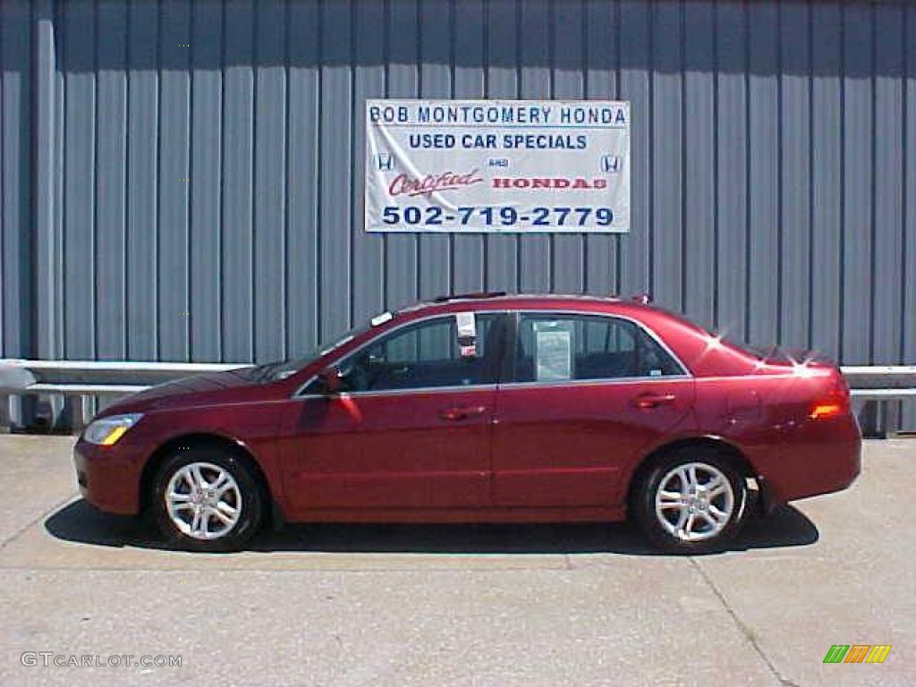 2006 Accord EX-L Sedan - Redondo Red Pearl / Gray photo #1