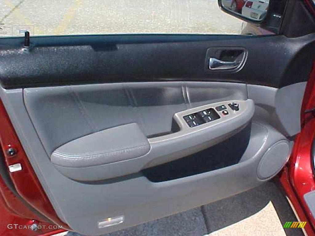 2006 Accord EX-L Sedan - Redondo Red Pearl / Gray photo #7