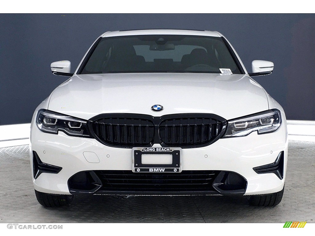 2021 3 Series 330i Sedan - Alpine White / Black photo #2