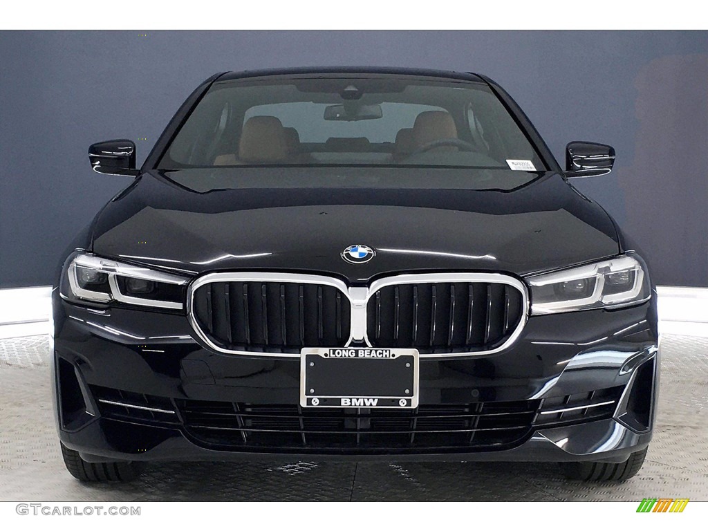 2021 5 Series 530i Sedan - Jet Black / Cognac photo #2