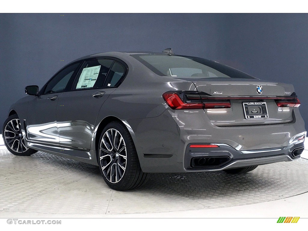 2021 7 Series 750i xDrive Sedan - Bernina Gray Amber Effect / Black photo #3