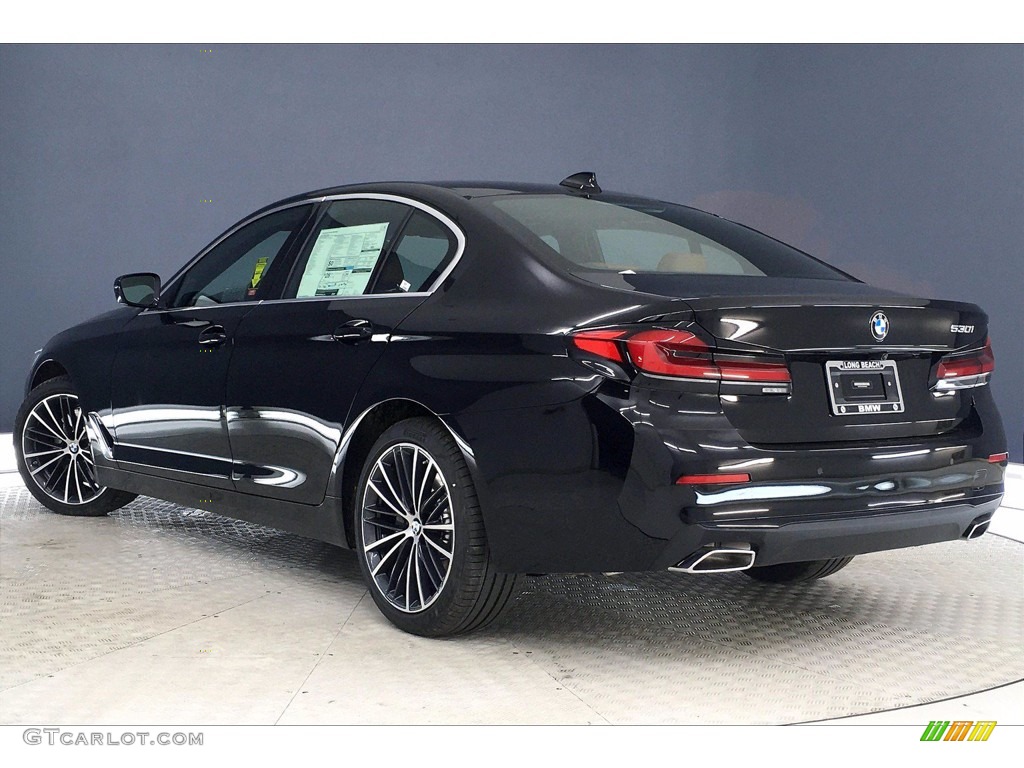 2021 5 Series 530i Sedan - Jet Black / Cognac photo #3