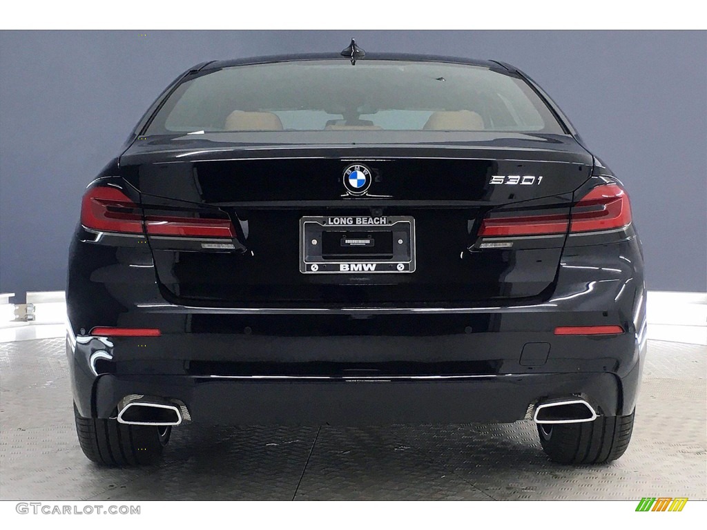 2021 5 Series 530i Sedan - Jet Black / Cognac photo #4