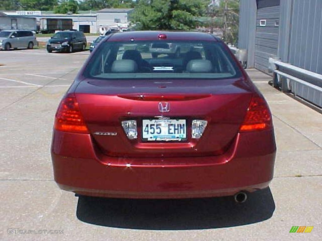 2006 Accord EX-L Sedan - Redondo Red Pearl / Gray photo #9