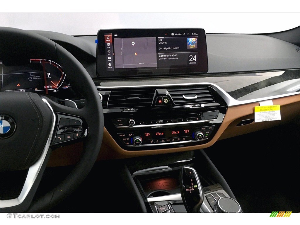 2021 5 Series 530i Sedan - Jet Black / Cognac photo #6