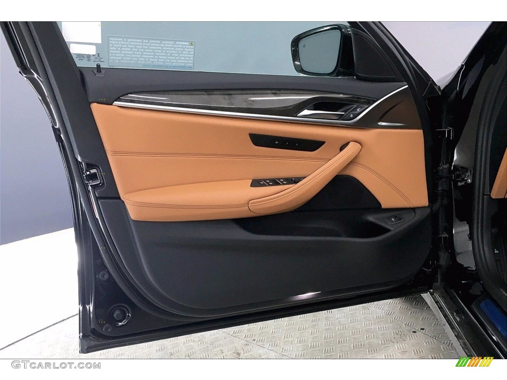 2021 BMW 5 Series 530i Sedan Cognac Door Panel Photo #140906321