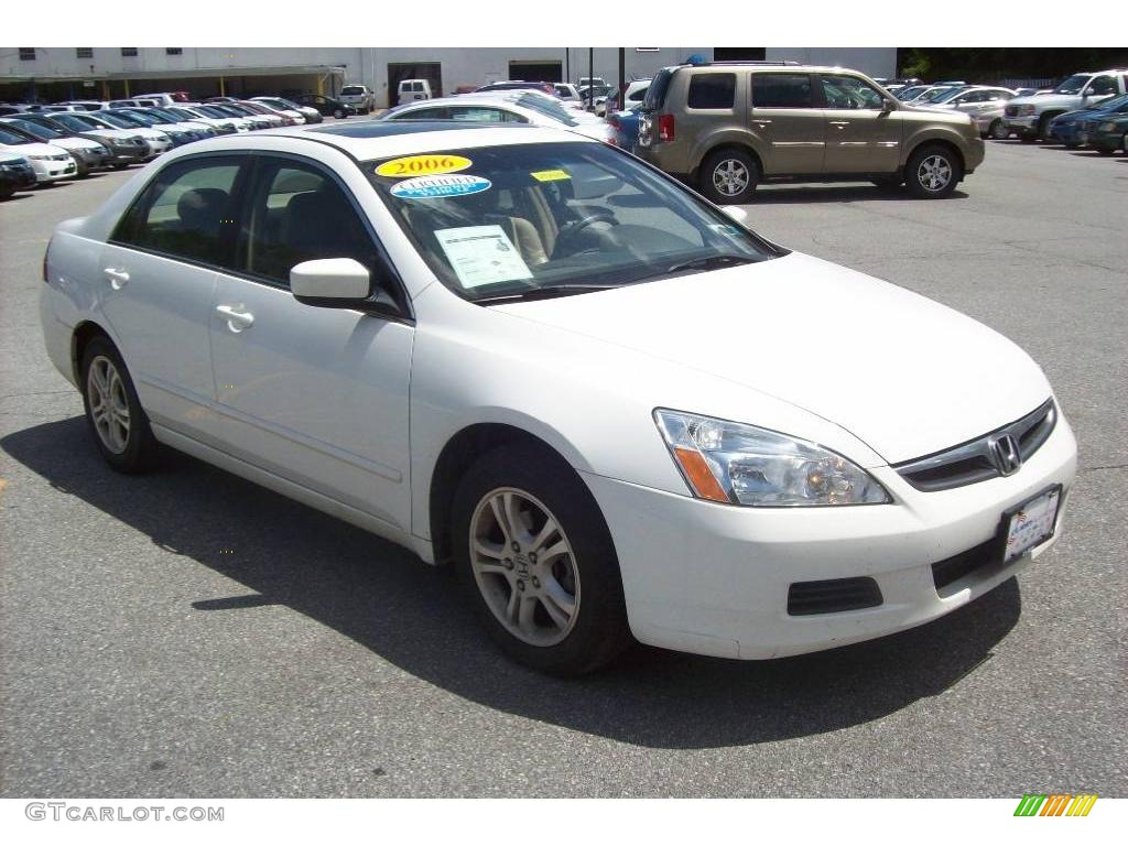 2006 Accord EX-L Sedan - Taffeta White / Ivory photo #1
