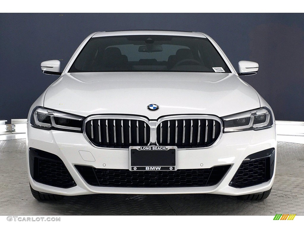 2021 5 Series 540i Sedan - Alpine White / Black photo #2